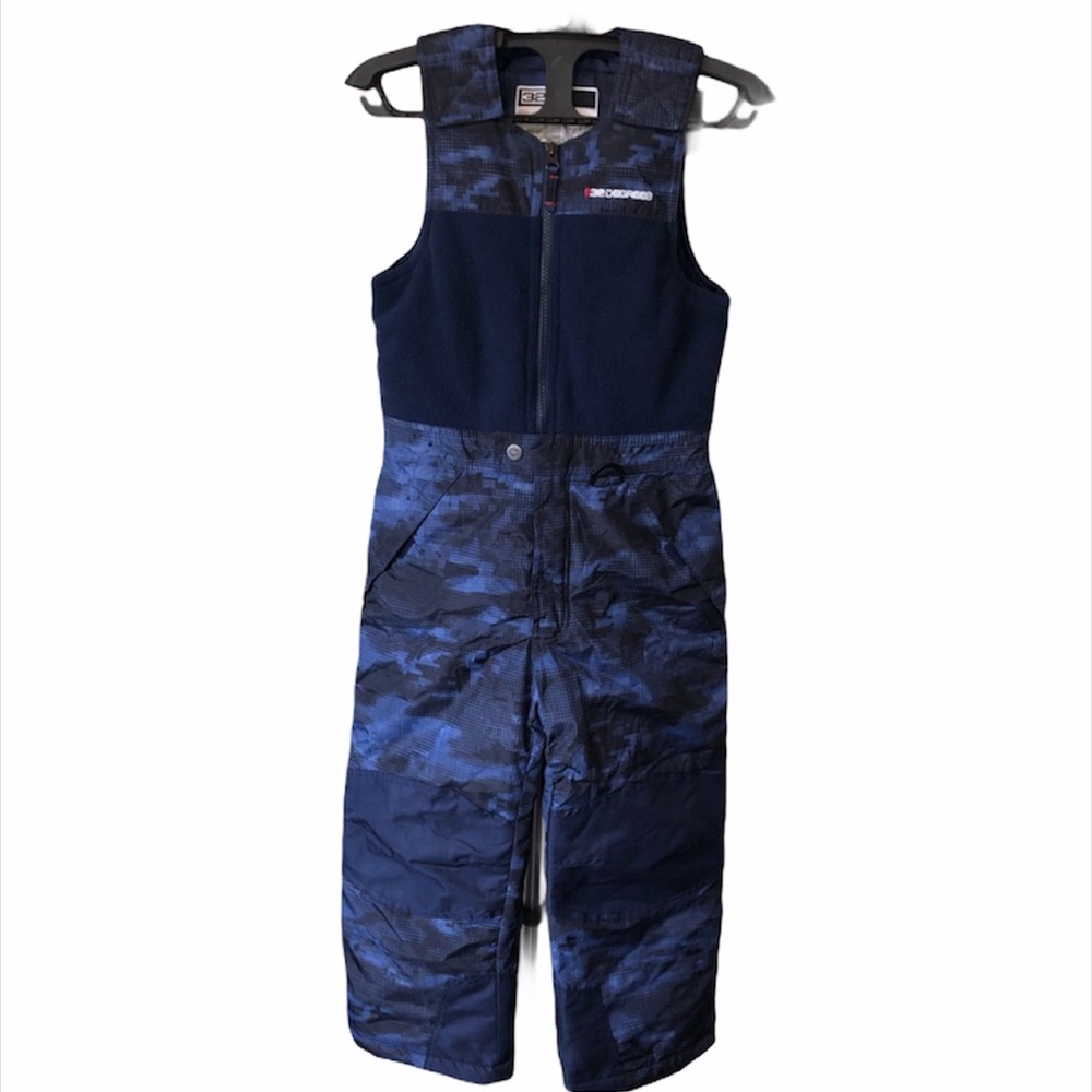 NWOT 32Degrees kids ski bib blue army